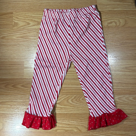 Willow and Wyatt ruffle Christmas knit pants 2T - Picture 1 of 3